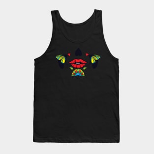 Dia De Los Muertos Sugar Skull Mask Camila Tank Top